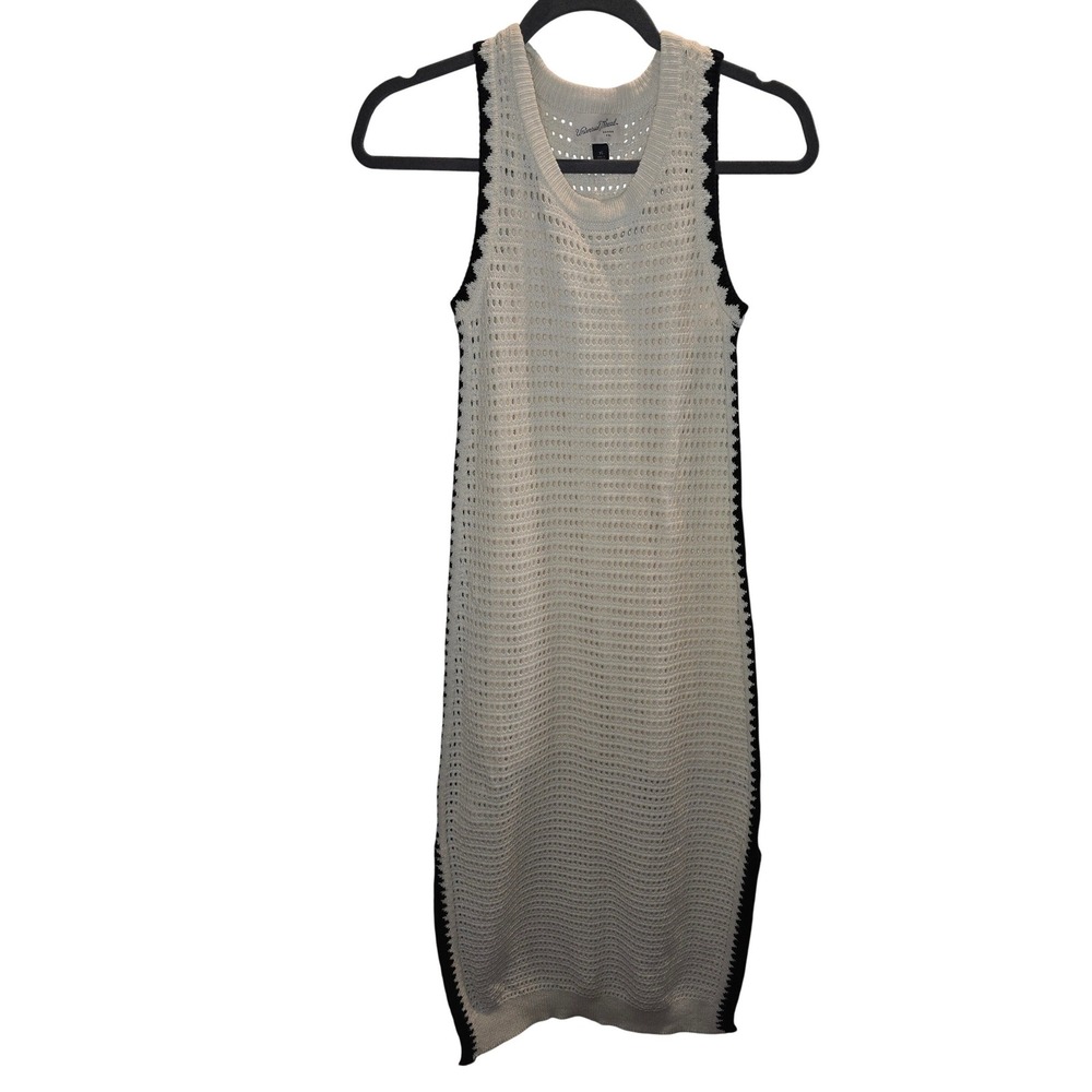 Universal Threads crochet maxi dress cream & black lined with slip dress sz XS‎ - Picture 2 of 9